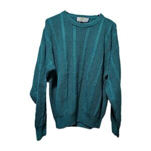 Vintage 90s American Weekend Teal Knit Sweater